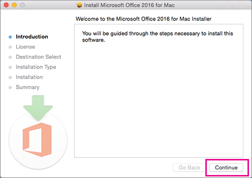 3-installer Office 2016 pour Mac